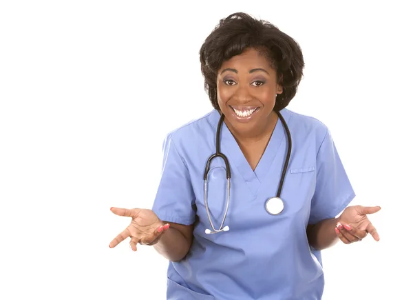 Verpleegkundige erg enthousiast — Stockfoto