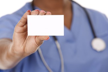 Hemşire tutma kartvizit