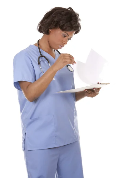 Enfermeras sosteniendo notas — Foto de Stock