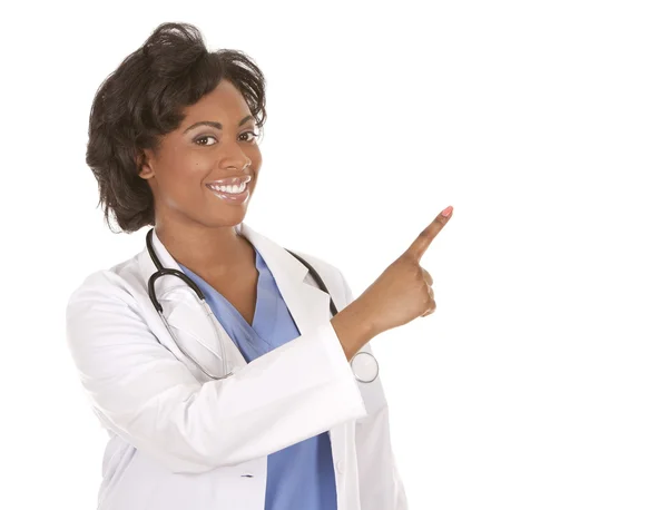 Medical doctor pointing — Stock Photo, Image