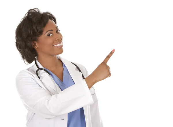 Medical doctor pointing — Stock Photo, Image