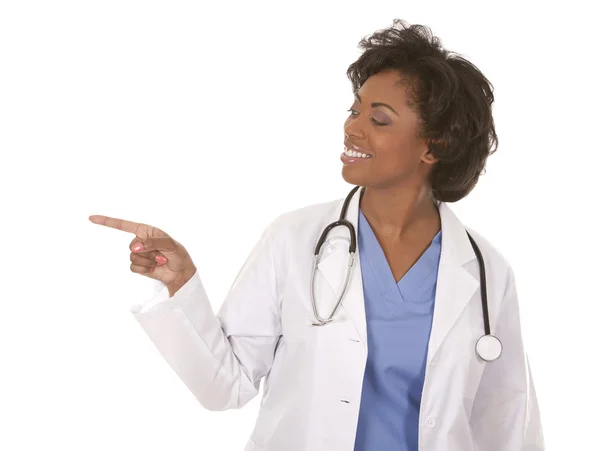 Medical doctor pointing — Stock Photo, Image