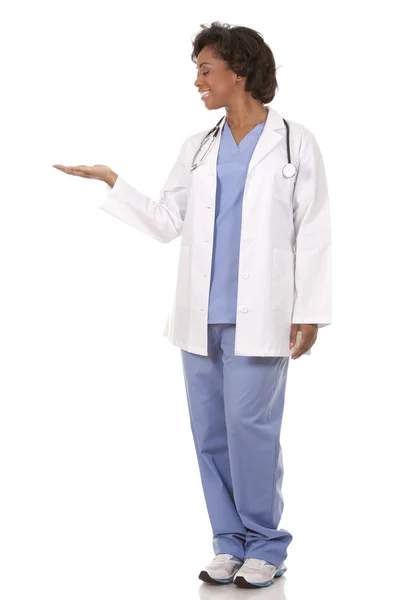 Medical doctor holding an object — Stock Photo, Image