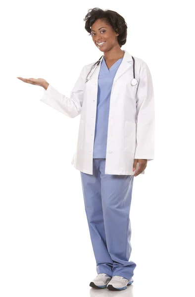 Medical doctor holding an object — Stock Photo, Image