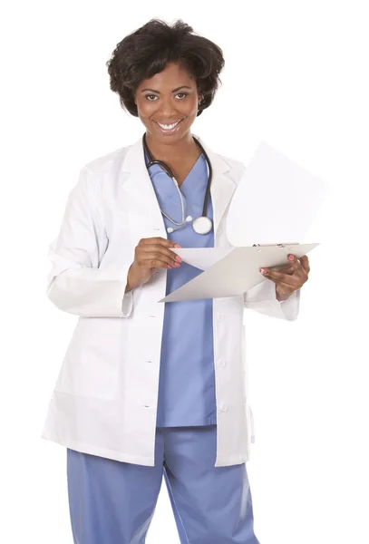 Doctor holding notes — Stock Photo, Image