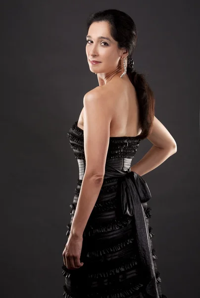 Woman in evening dress — Stock Photo, Image