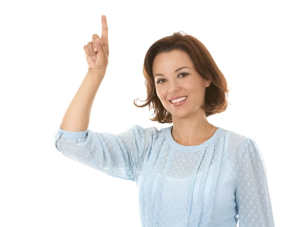 Business woman pointing — Stock Photo, Image