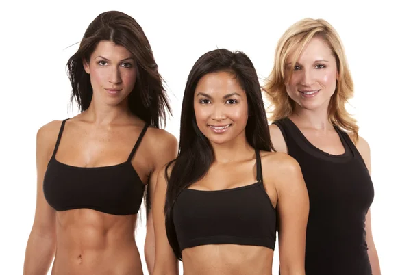 Three fitness women — Stock Photo, Image