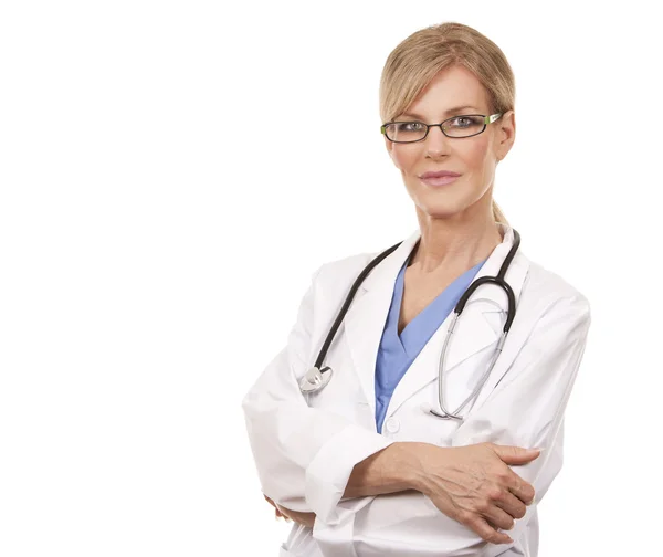 Maturo medico femminile — Foto Stock