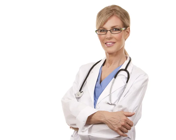 Maturo medico femminile — Foto Stock