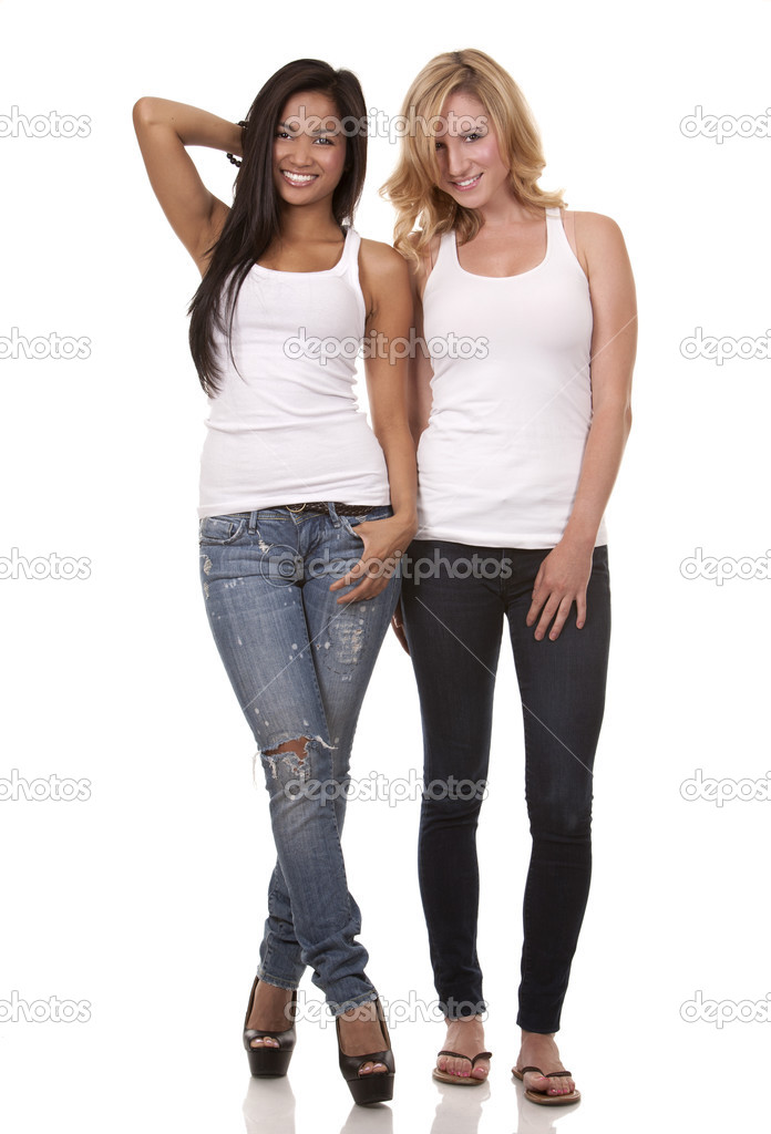two casual women