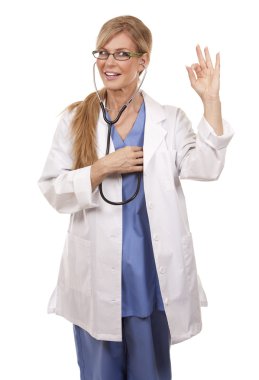 Olgun kadın doktor