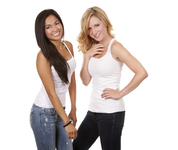Two casual women — Stock Photo, Image