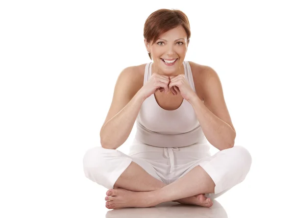 Yoga de mujer — Foto de Stock