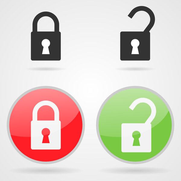 Набор векторных шкафчиков
