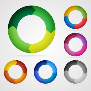 vektör circle set
