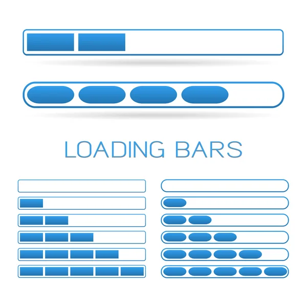 Conjunto de barras de carga — Vector de stock