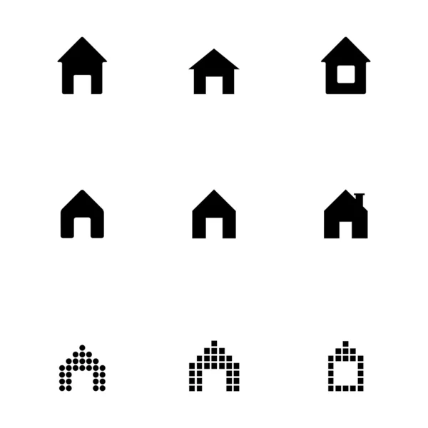 Vector huis pictogrammenset — Stockvector