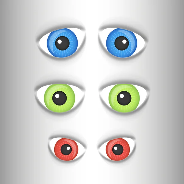 Ojos vectoriales establecidos — Archivo Imágenes Vectoriales