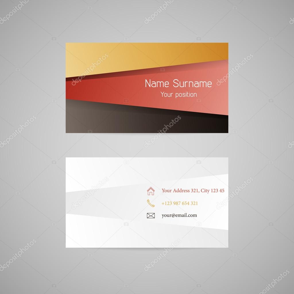 Vector business card