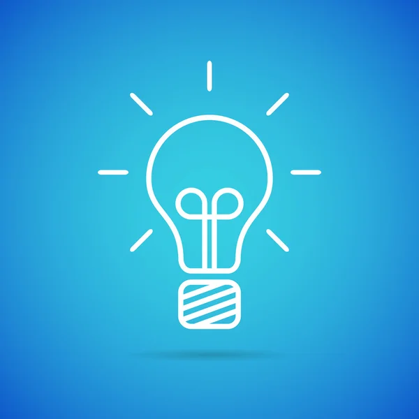 Vector bulb icon — Stock Vector