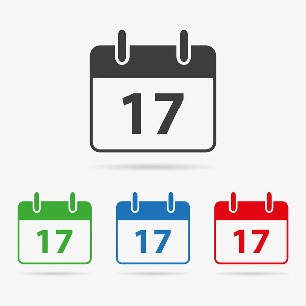 Pictograma calendar vectorial — Vector de stoc