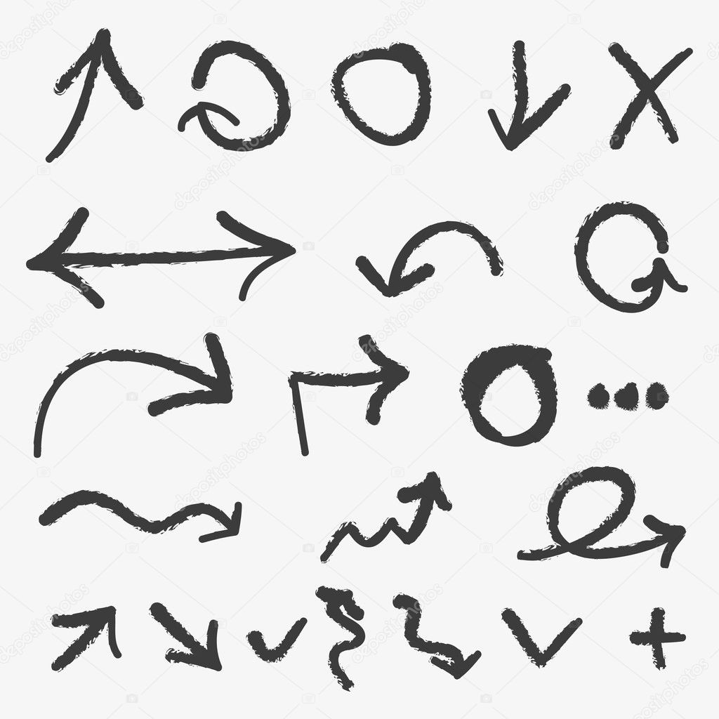 hand drawn arrows stock vectors royalty free hand drawn arrows