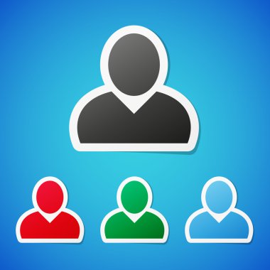 vektör kullanıcı sticker