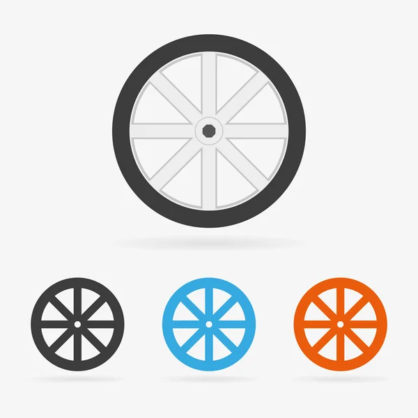 Vector tire icons — Stock Vector