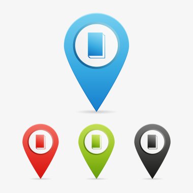 vektör kitap işaretçiler