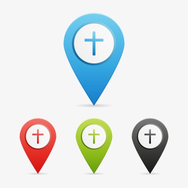 vektör haç işaretçiler