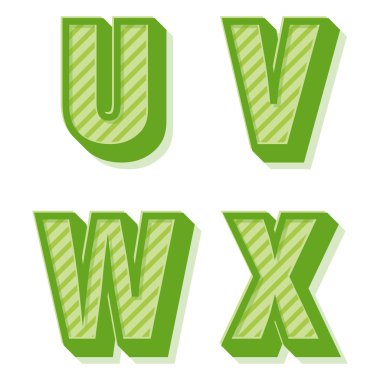 vektör retro alfabesi