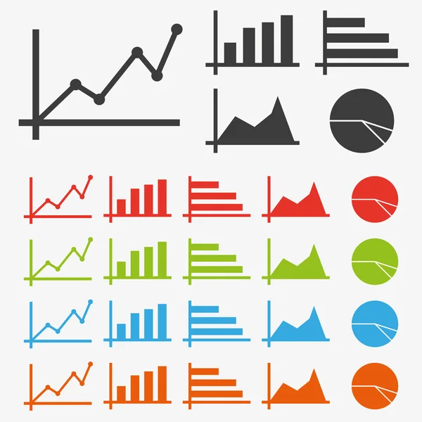 Vector charts icon — Stock Vector