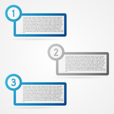 Mavi Infographic öğeleri kümesi