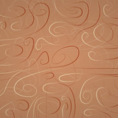 çiçekli Kahverengi kıvırcık vektör arka plan