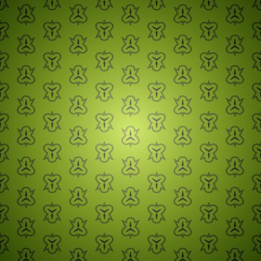 Yeşil sorunsuz antika arka plan deseni