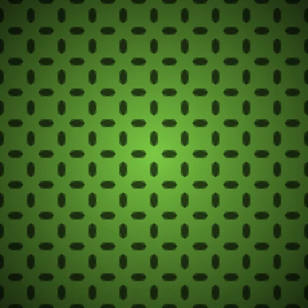 緑の抽象的なビンテージ背景パターン — ストックベクタ
