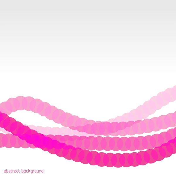 Pink abstract background with circles — Stock Vector