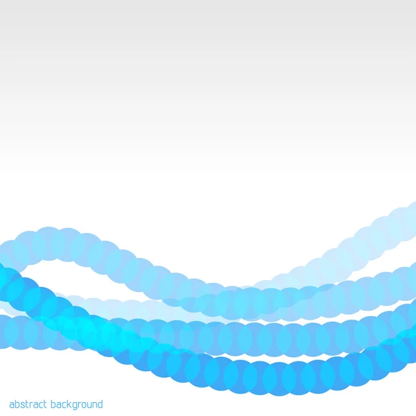 Blå abstrakt bakgrund med cirklar — Stock vektor