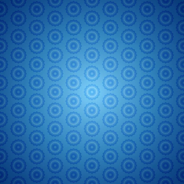 Blue abstract ornament naadloze achtergrond — Stockvector