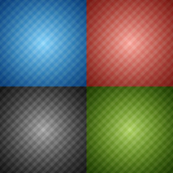 Set of color abstract checked background