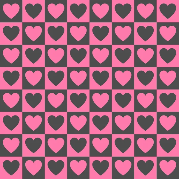 Rosa hjärta mönster bakgrund — Stock vektor