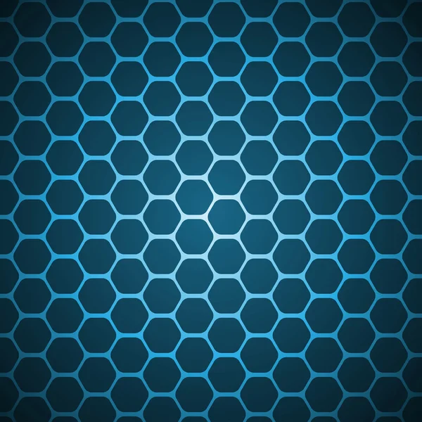 Fondo hexágono abstracto azul — Vector de stock