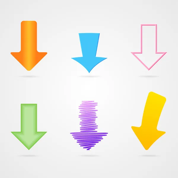 Flechas de diferentes tipos — Archivo Imágenes Vectoriales