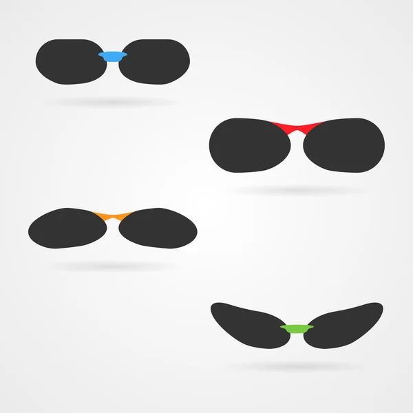 Чистий набір простих сонцезахисних окулярів — стоковий вектор
