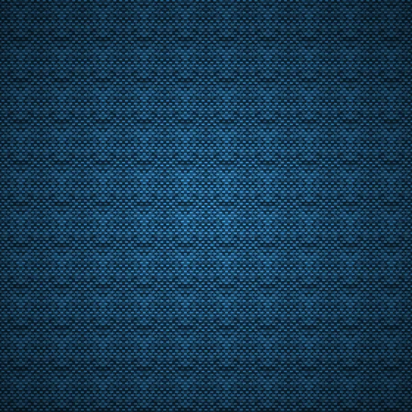 Blue carbon or cloth background pattern texture — Stock Vector