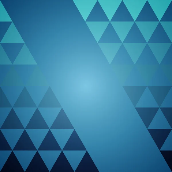 青いシームレスな抽象的な三角形の背景 — ストックベクタ
