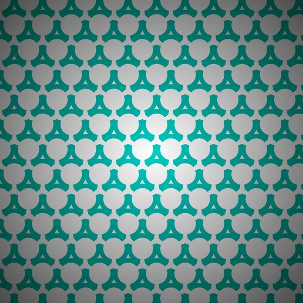 绿松石的清洁圆和三角形背景图案 — 图库矢量图片