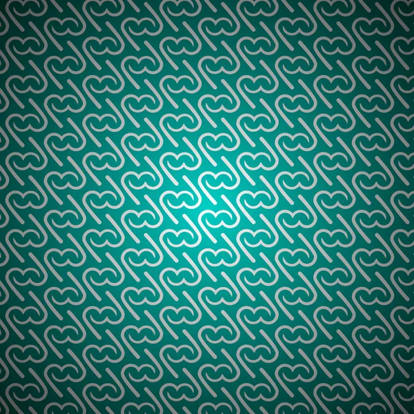 Turquoise seamless diagonal background pattern — Stock Vector