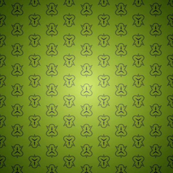 Green seamless vintage background pattern — Stock Vector